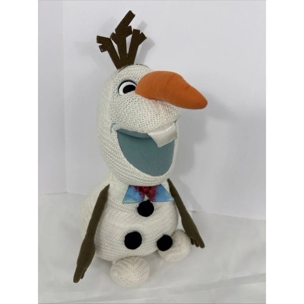 Disney Frozen Knit Olaf Plush‎ Snowflake Sparkles Snowman 14
